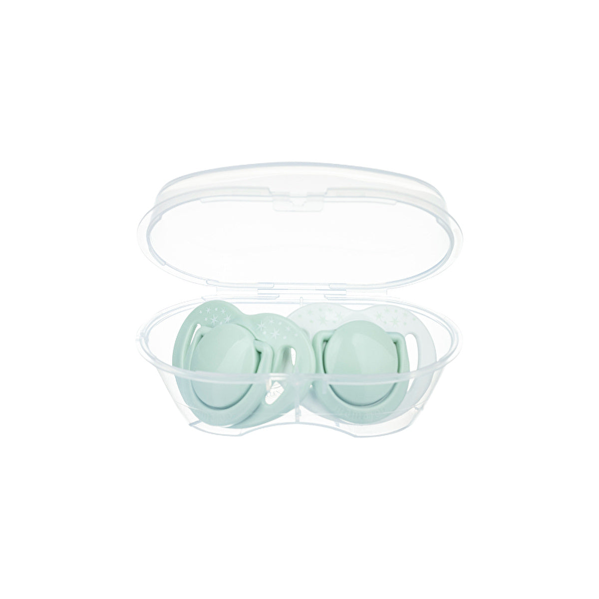 Mamajoo Sterilization & Storage Case Orthodontic Pacifiers - 0 Months+ | Powder Green - Image #2