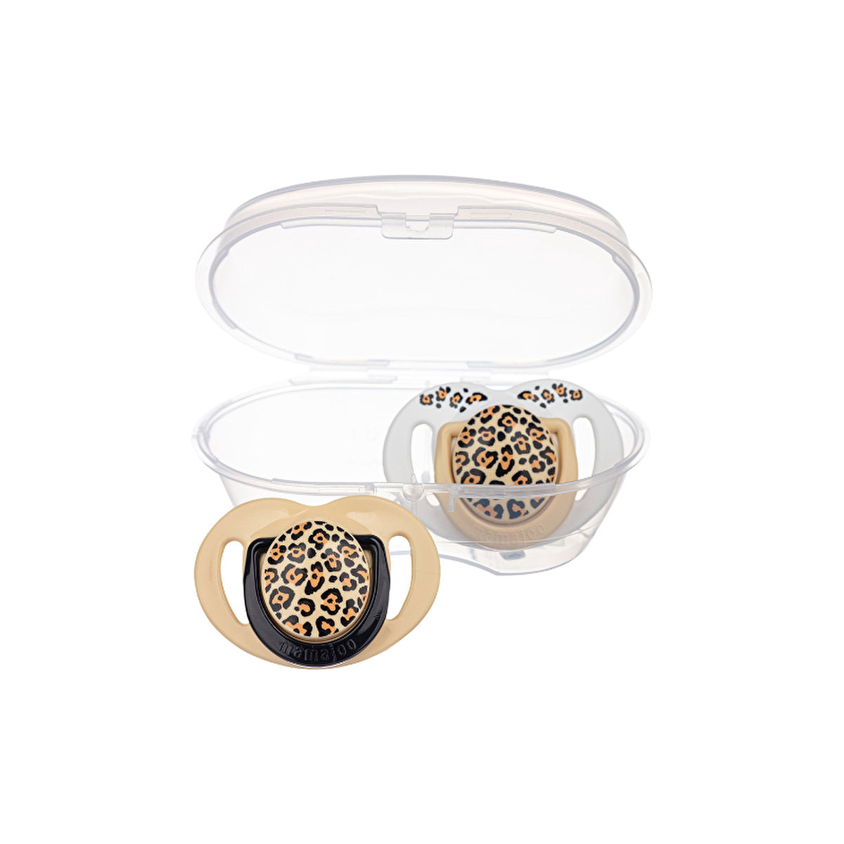 Mamajoo Sterilization Storage Box - Beige Leopard Orthodontic Pacifiers | 12+ Months - Image #3