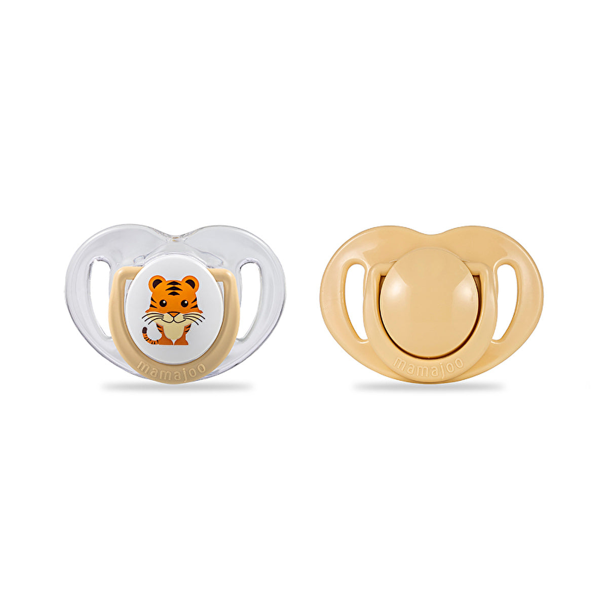 Mamajoo Orthodontic Pacifier Tiger & Cream - 0 Months+ | BPA Free - Image #2