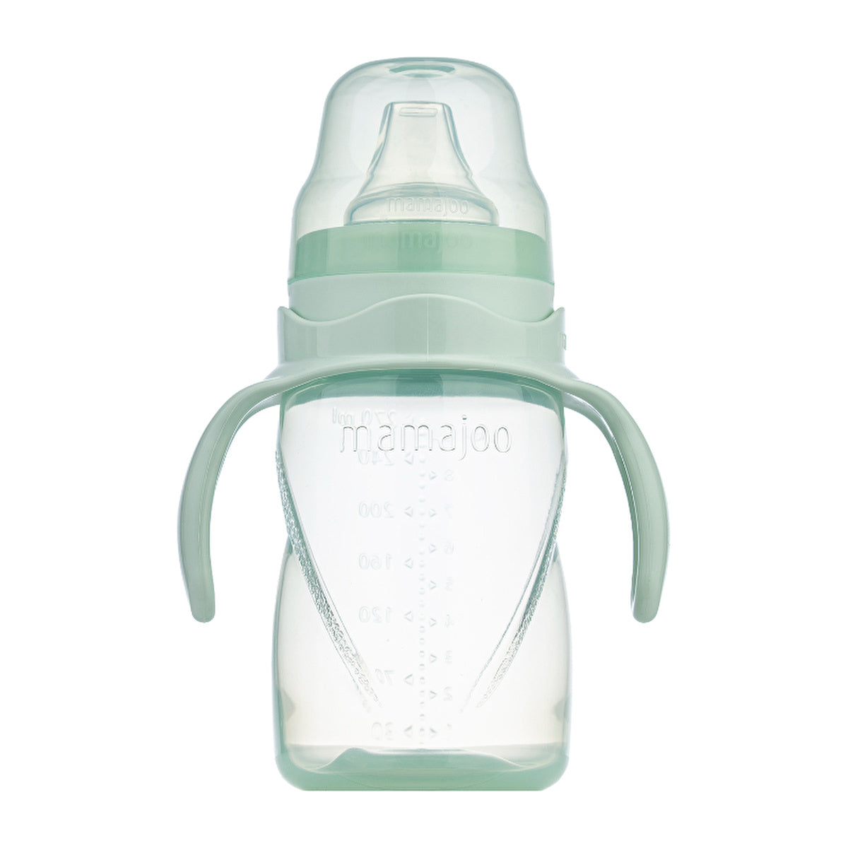 Mamajoo Non-Spill Training Cup Powder Green 9oz - Anti-Colic Spout | BPA-Free