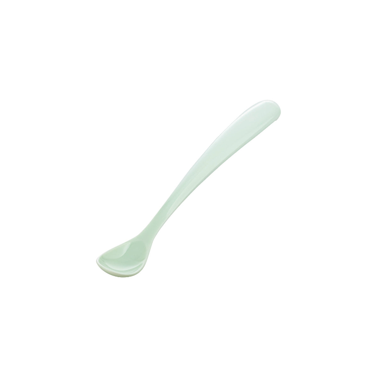 Mamajoo 2-Pack Baby Spoons & Storage Case - Powder Green & White