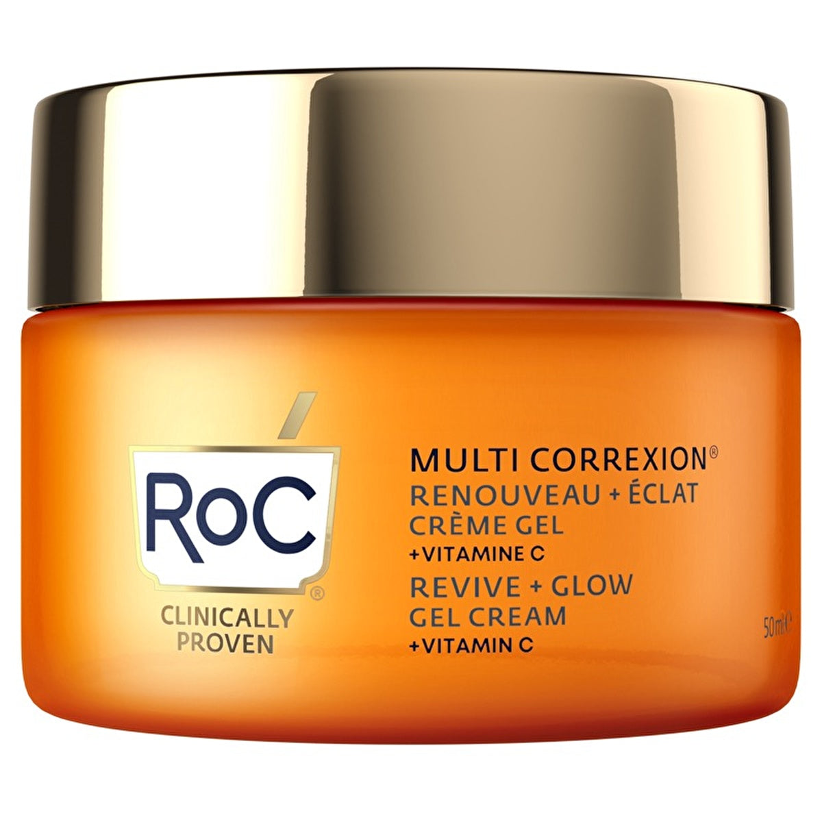 Roc Brightening Gel Face Cream 50ml - Lightweight Moisturizer | Radiant Skin