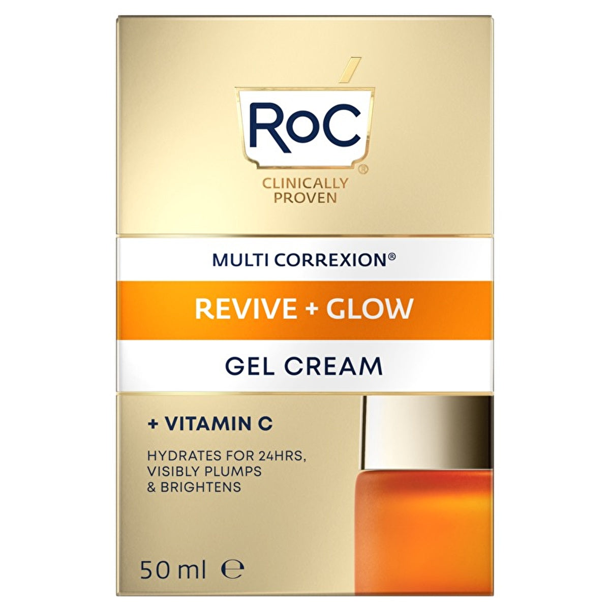 Roc Brightening Gel Face Cream 50ml - Lightweight Moisturizer | Radiant Skin