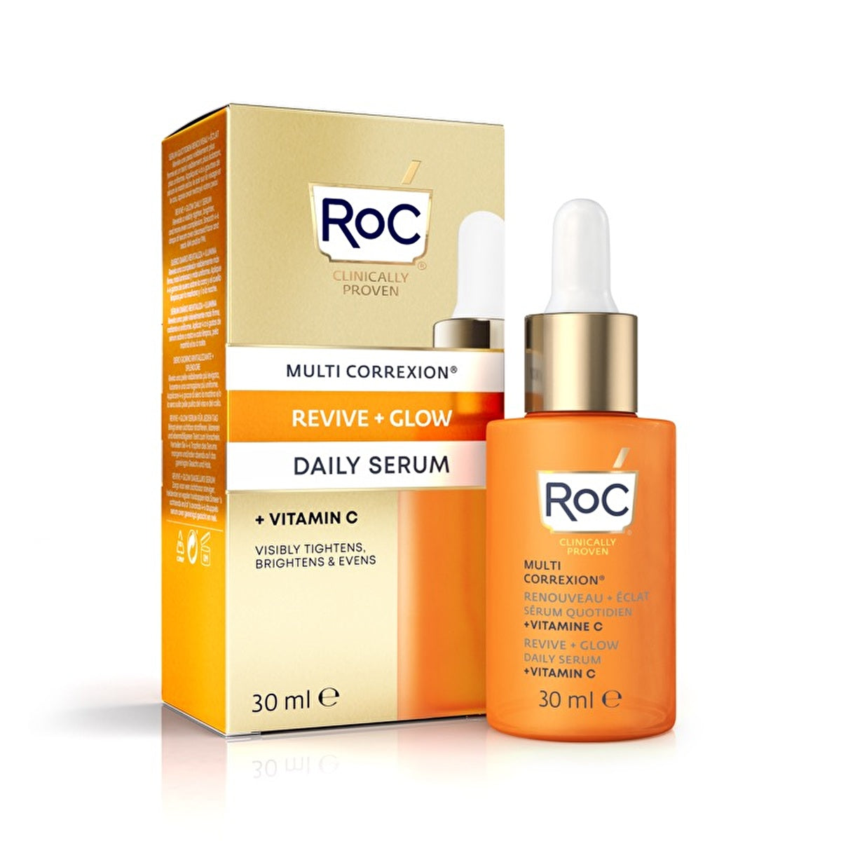 ROC Multi Correxion Face Brightening Serum 30ml - With Vitamin C - Image #3