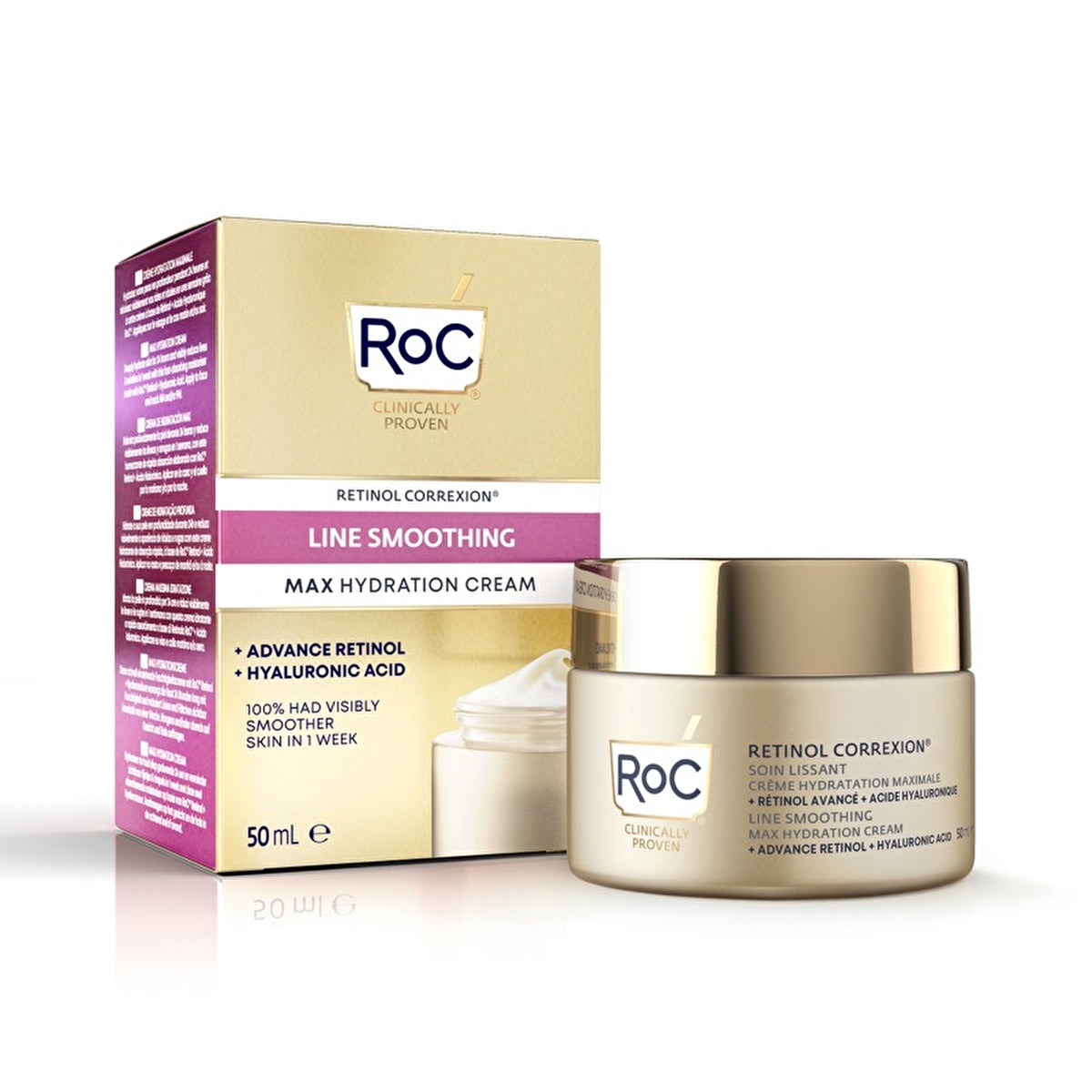 RoC Wrinkle Reducing Moisturizer 50ml - Hydration Boost | Anti-Aging - Image #4