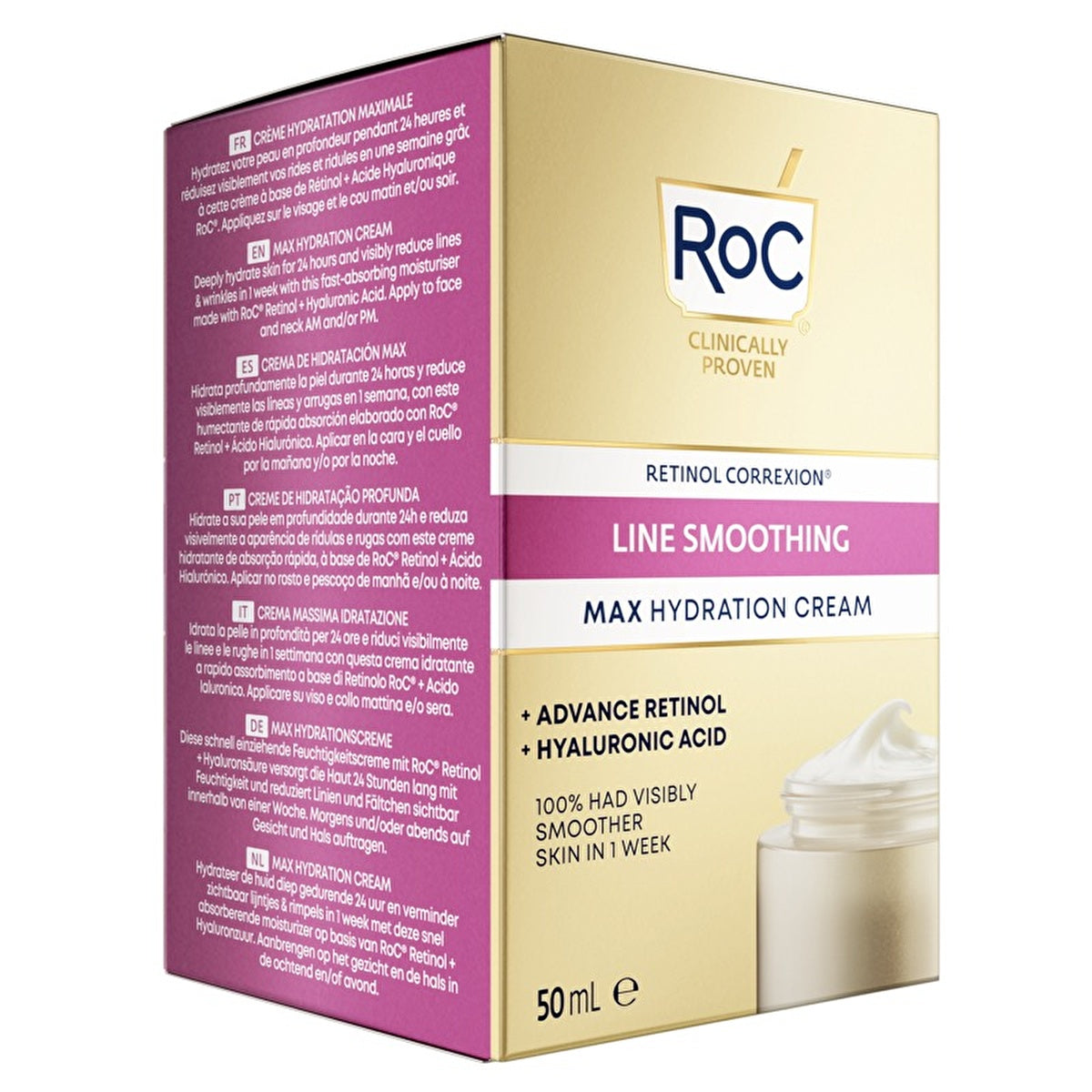 RoC Wrinkle Reducing Moisturizer 50ml - Hydration Boost | Anti-Aging - Image #2