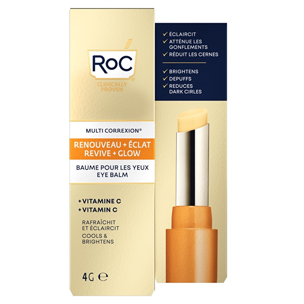 ROC Multi Correxion Brightening Eye Balm - Reduces Dark Circles | 0.5 oz - Image #3