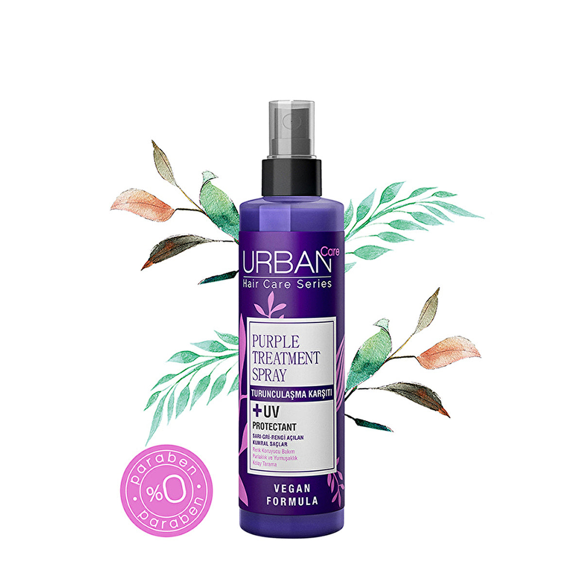 Urban Care Anti-Orange Purple Double Phase Hair Cream 200ml | Vegan Formula