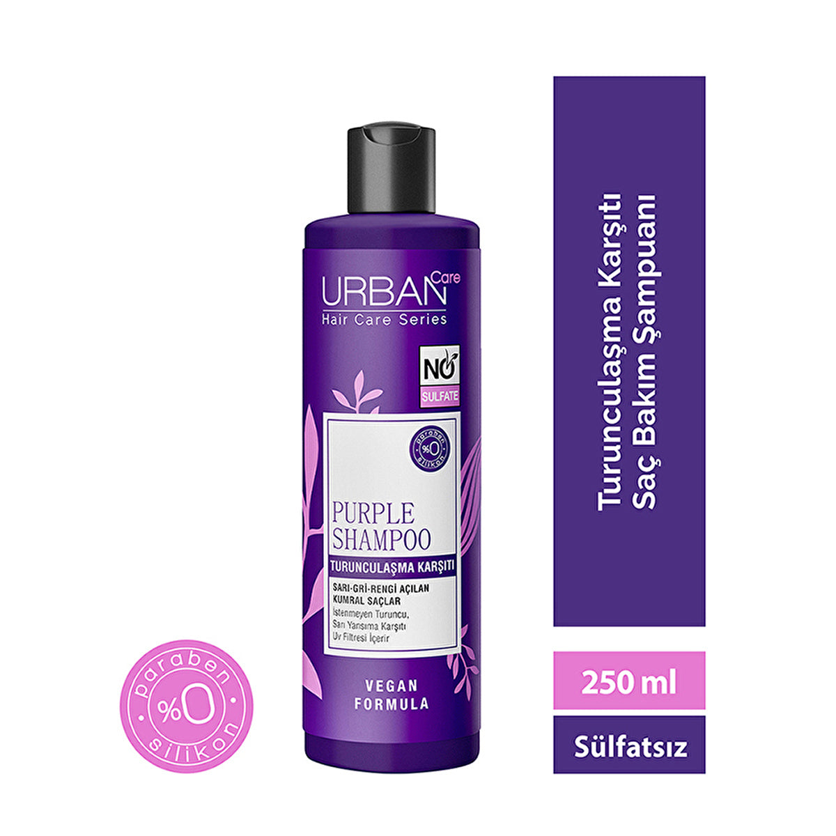 Urban Care Purple Sulfate-Free Shampoo 250ml - Anti-Yellowing Formula - Image #6