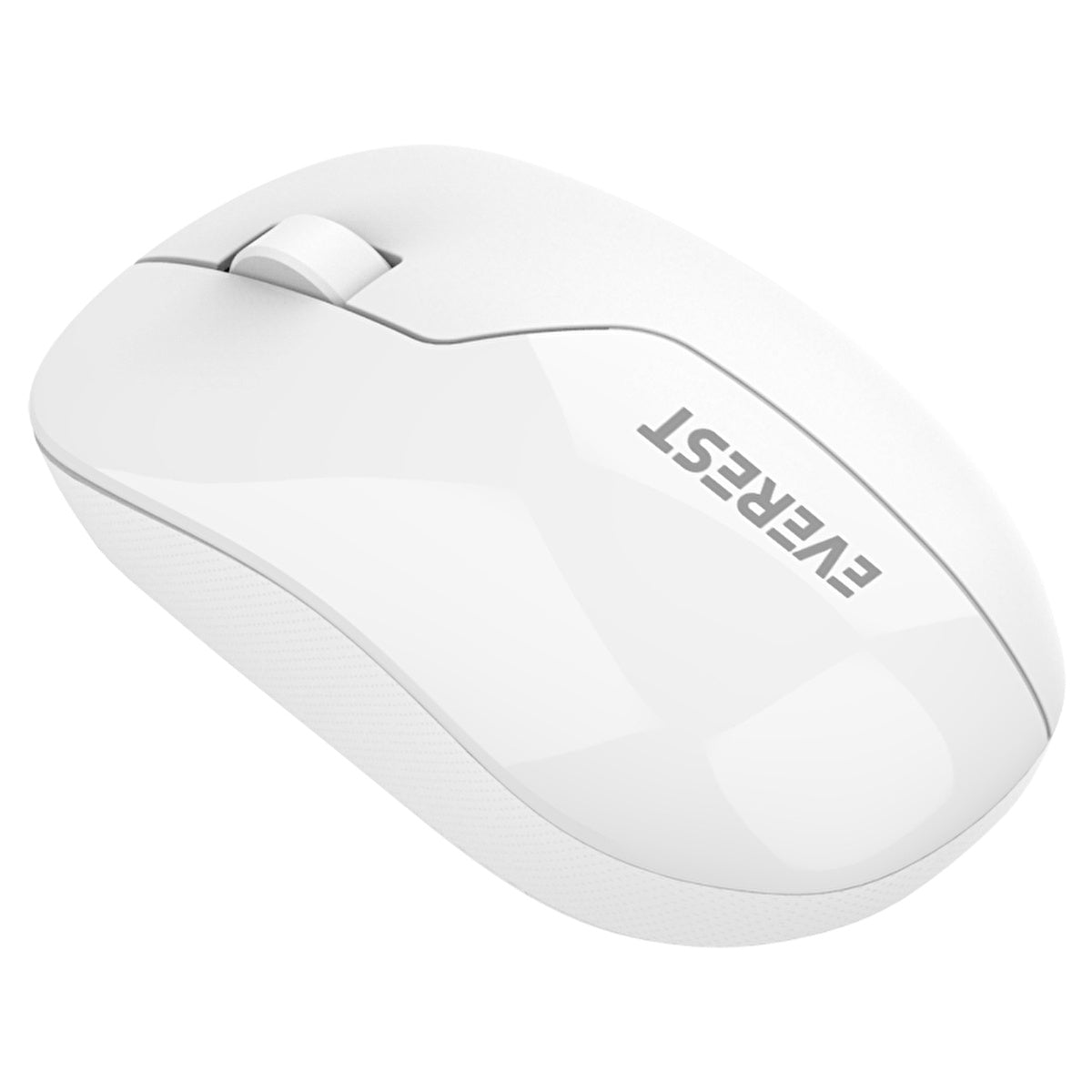 Everest USB Wireless Mouse 1600 DPI - White | Ergonomic Design - Image #1