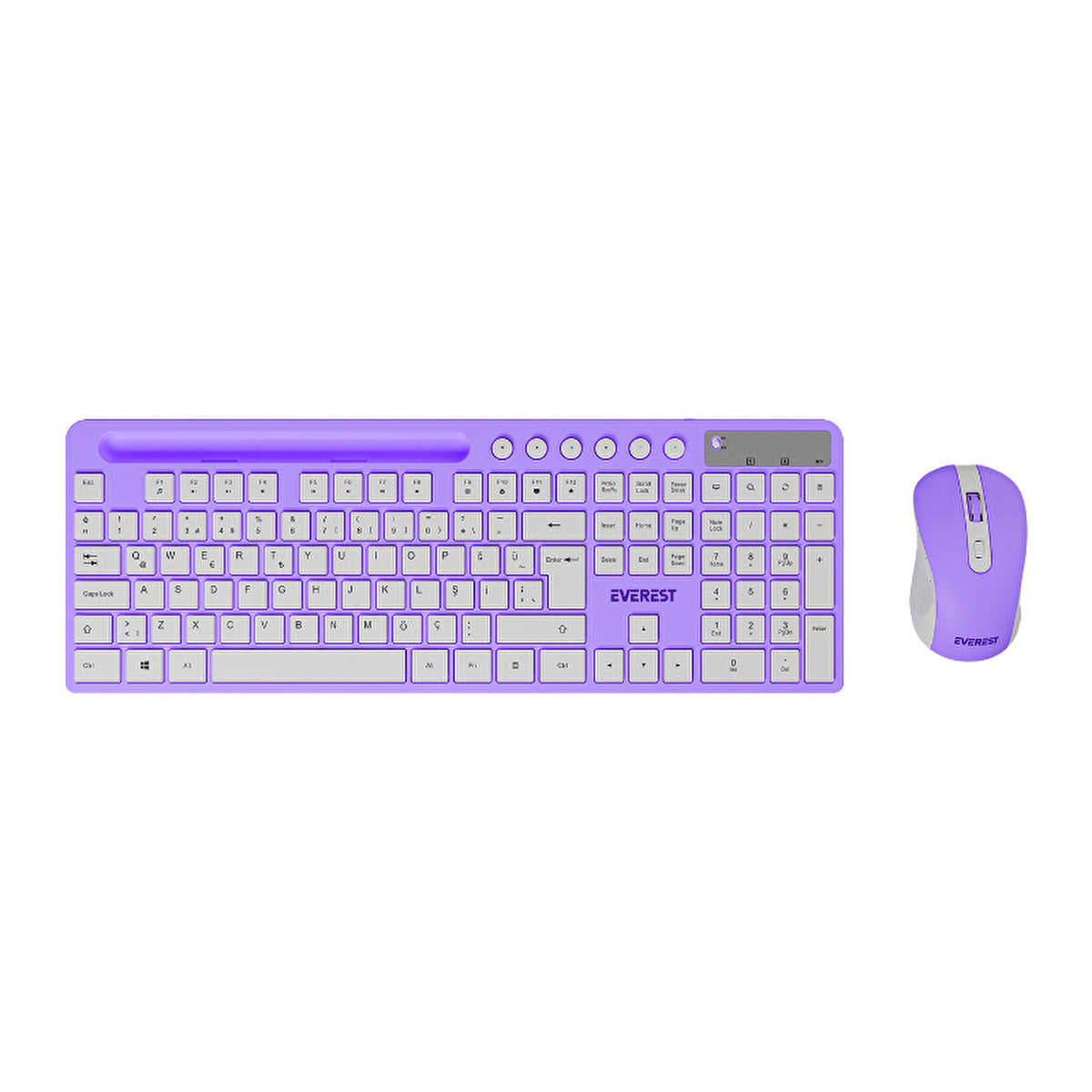 Everest Wireless Q Multimedia Keyboard & Mouse Set KM-730 | Ergonomic Design - Image #1