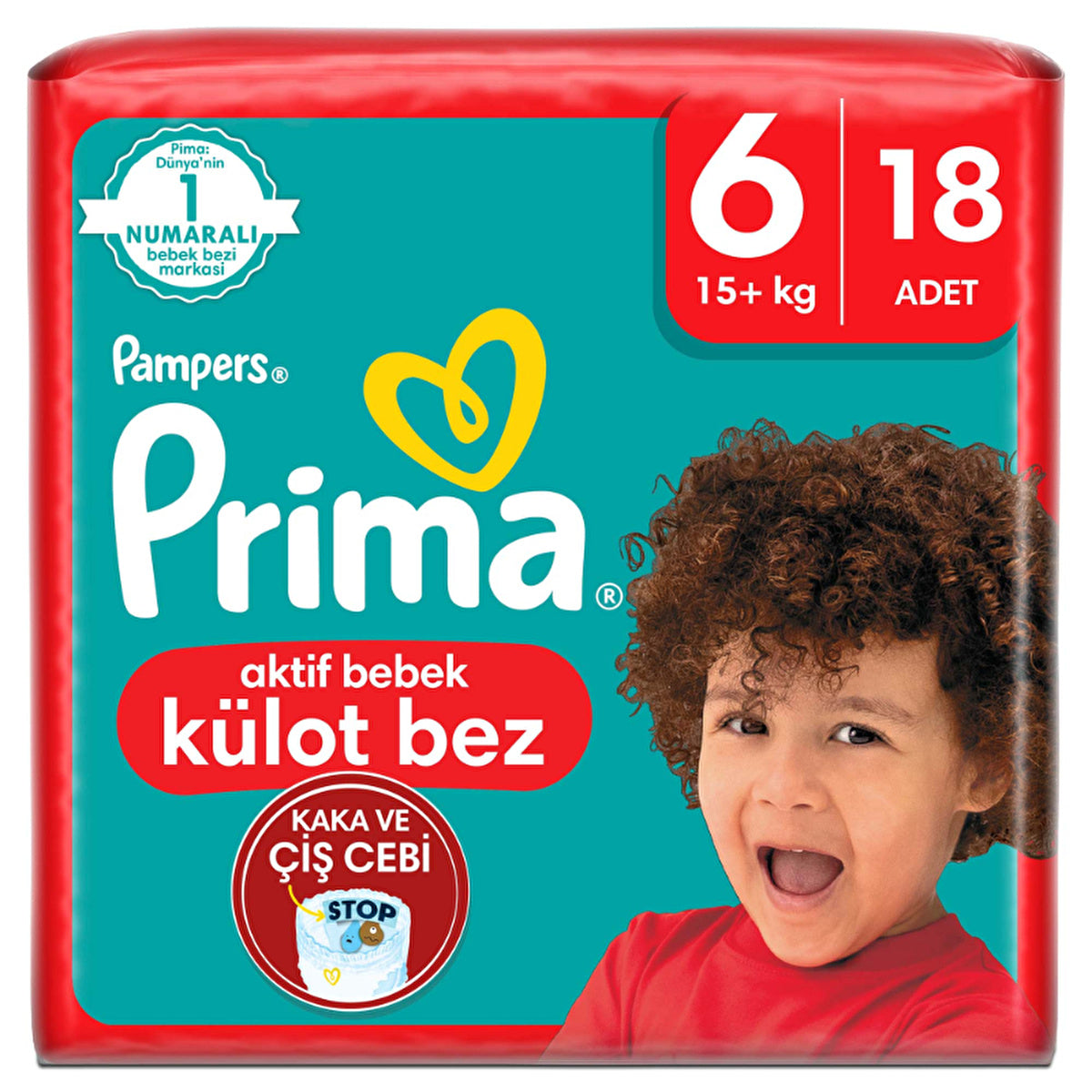 Prima Pampers Pants Diapers Size 6 - 18 Count | Ultra Protection