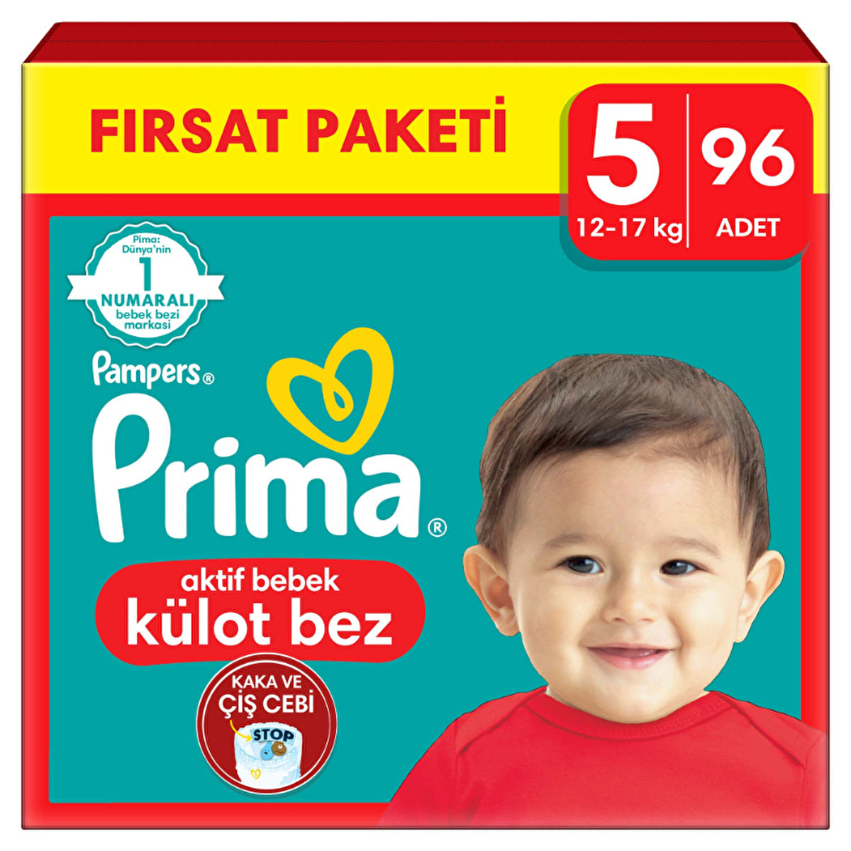 Prima Pampers Pull-Up Diapers Size 5 - 96 Count | Leak Protection