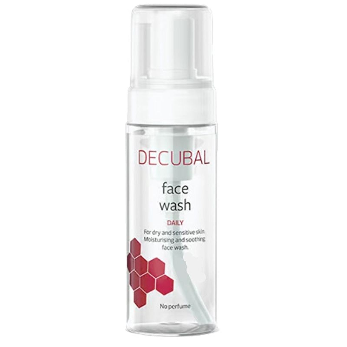 Decubal Face Wash for Sensitive and Dry Skin 150ml - Gentle Foam Cleanser | Moisturizing