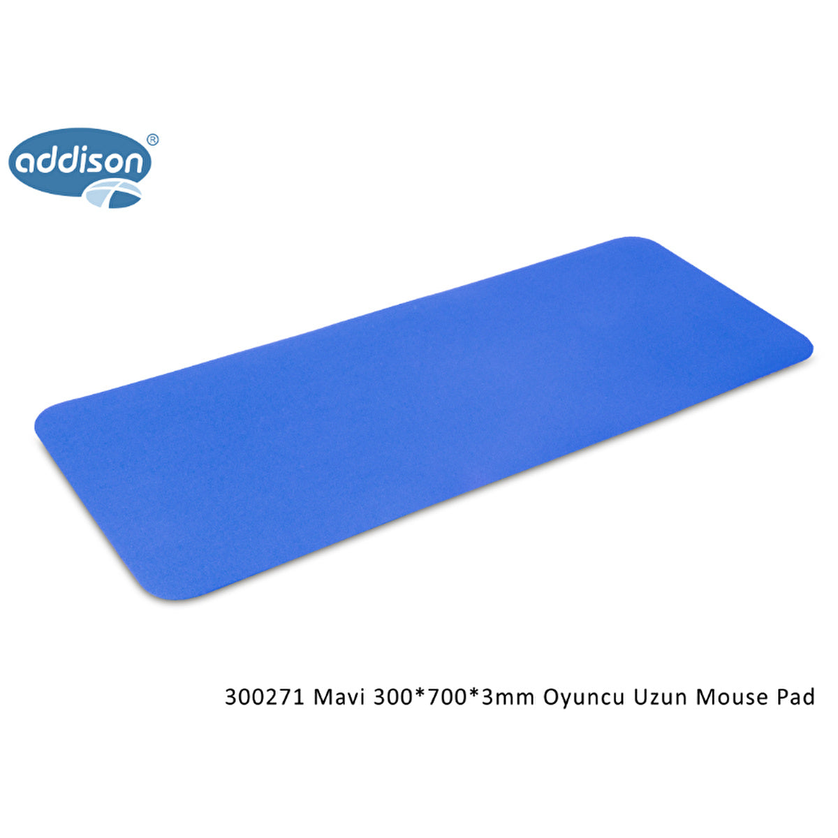 Addison Blue Gaming Mouse Pad 300x700mm - Non-Slip Design | Premium Quality