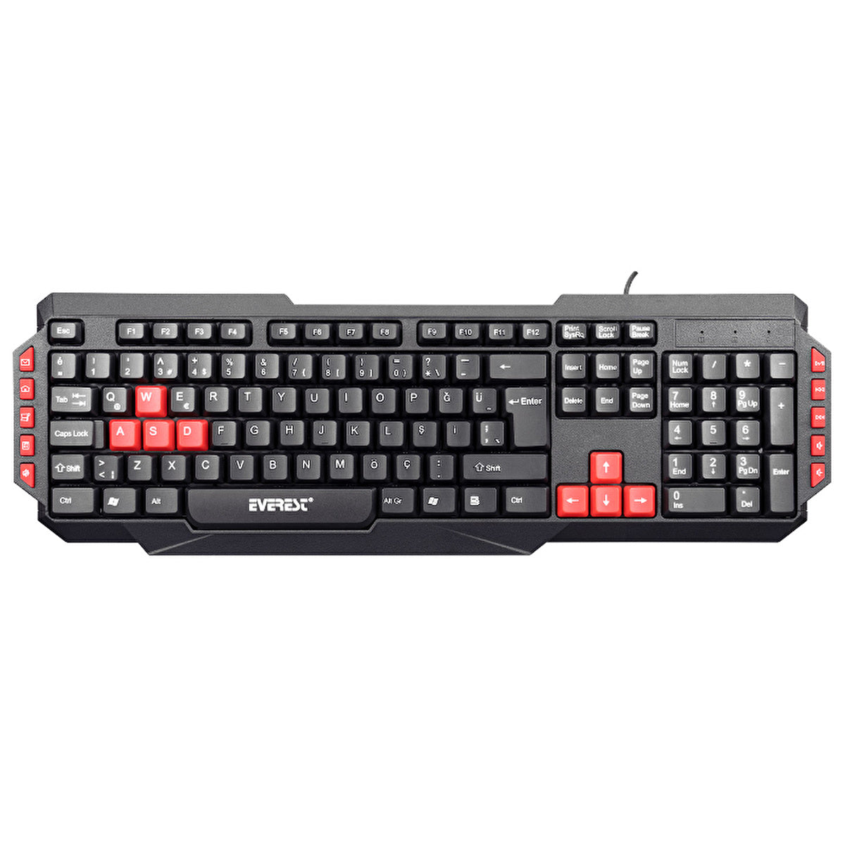 Everest USB Q Gaming Keyboard KB-G7 ARMOR - Black | Wired Keyboard