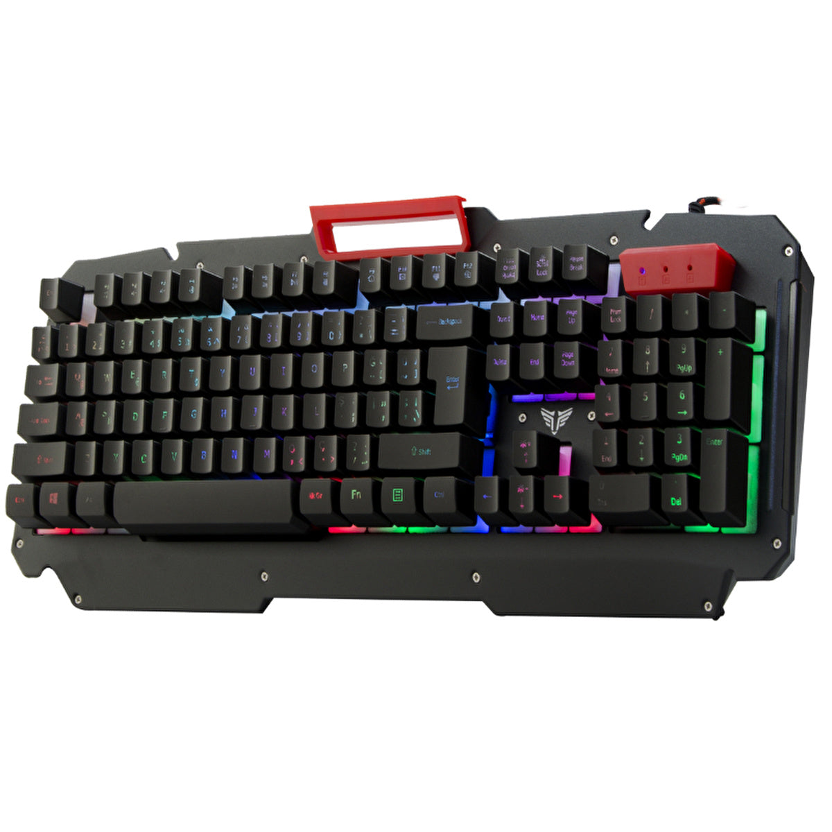 Everest USB Rainbow Backlit Gaming Keyboard KB-R800 - Metal Surface