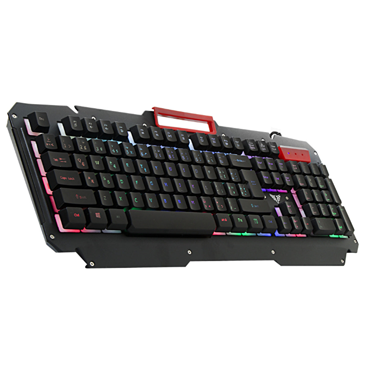 Everest USB Rainbow Backlit Gaming Keyboard KB-R800 - Metal Surface