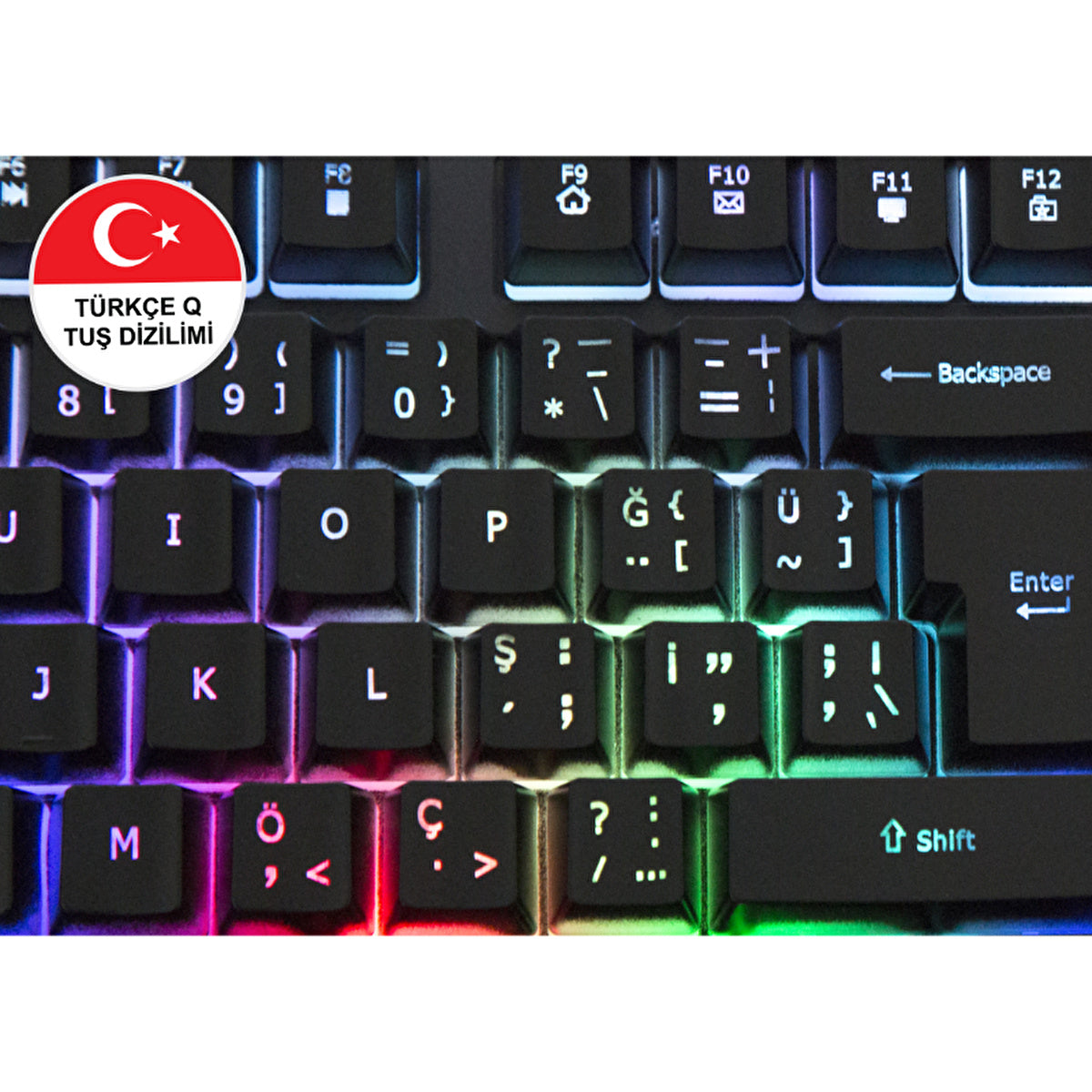 Everest USB Rainbow Backlit Gaming Keyboard KB-R800 - Metal Surface