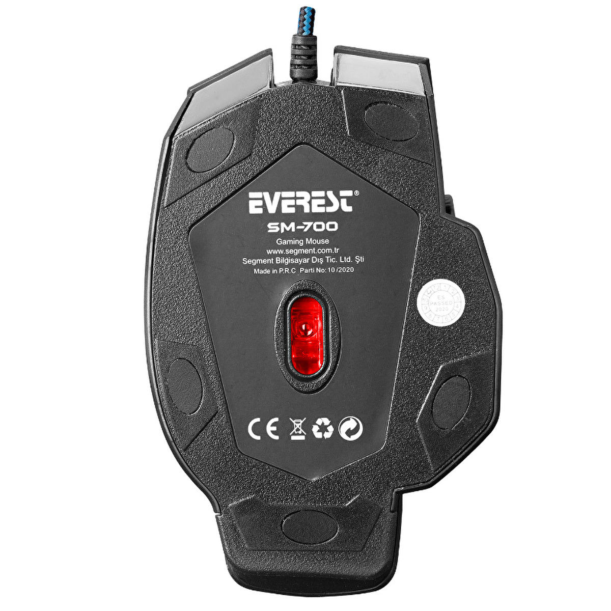 Everest USB Black Gaming Mouse SM-700 - Optical Wired | 3200 DPI