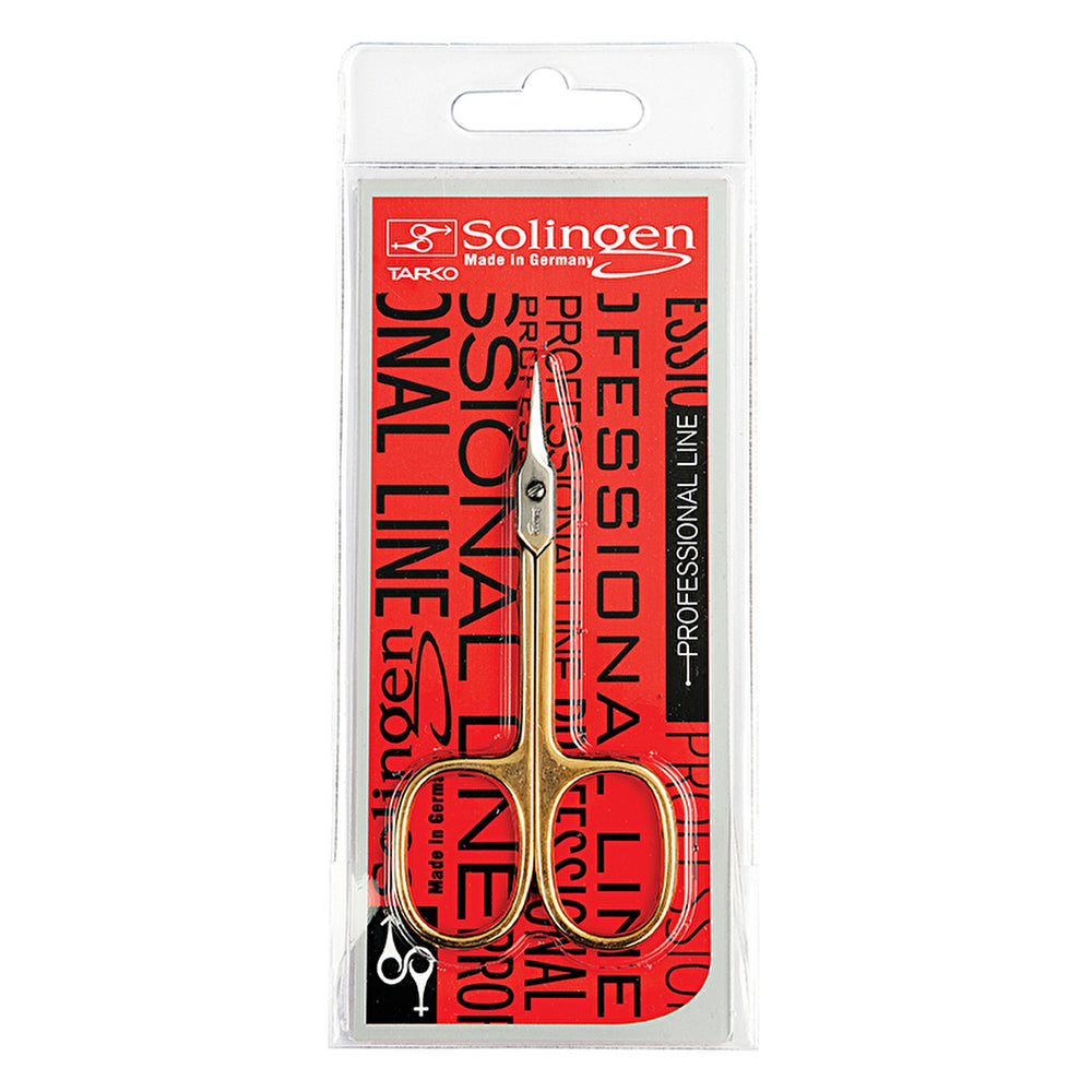 Solingen Nail Cuticle Scissors Gold 2022 - Easy Grip | Premium Quality