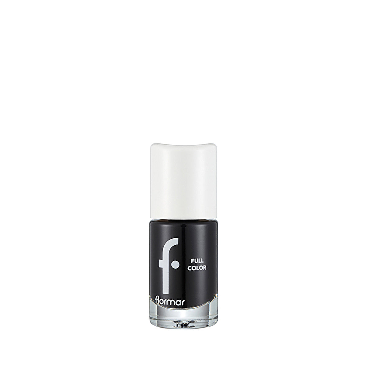 Flormar Full Color Extra Pigmented Nail Polish FC32 Victory Of Black - Glossy Black | Long-Lasting - Image #4