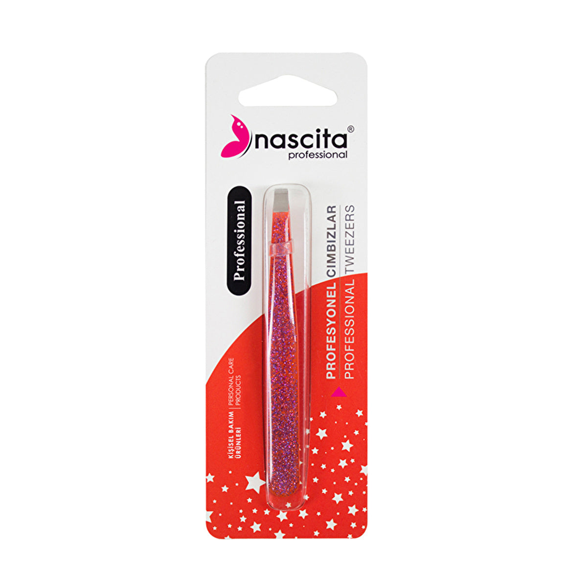 Professional Flat-Tipped Tweezers - Precision Grooming Tool | Nascita - Image #1