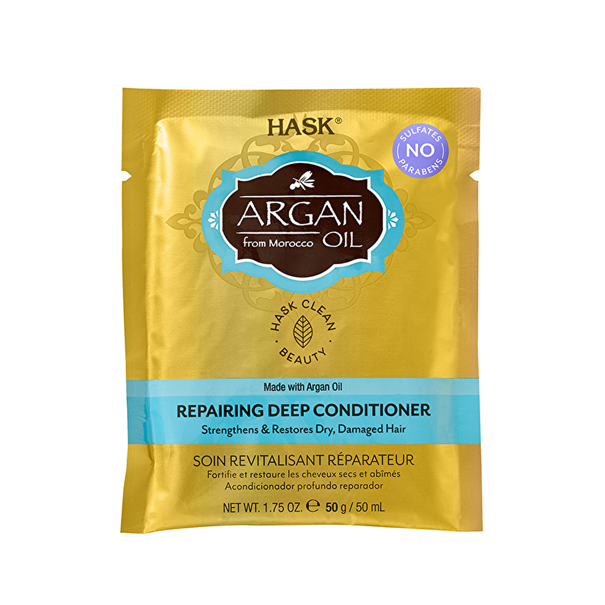 Hask Argan Oil Hair Conditioning Cream 50g - Revitalizing Treatment | Nourishing