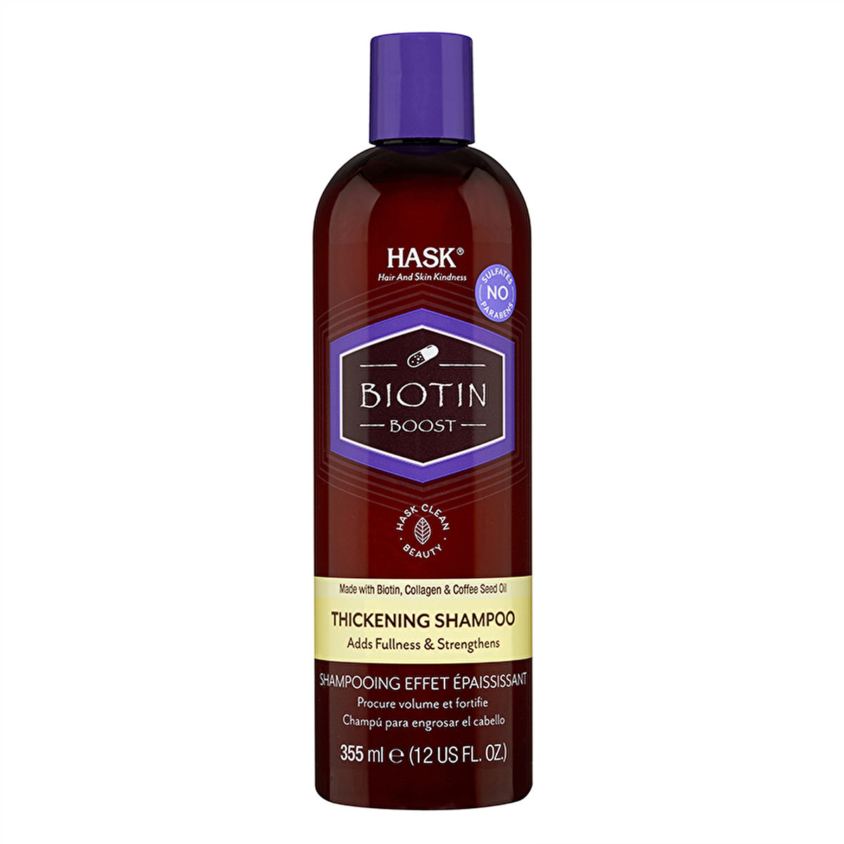 Hask Biotin Volume Boosting Shampoo 12oz - Nourishing Formula | Daily Use - Image #1