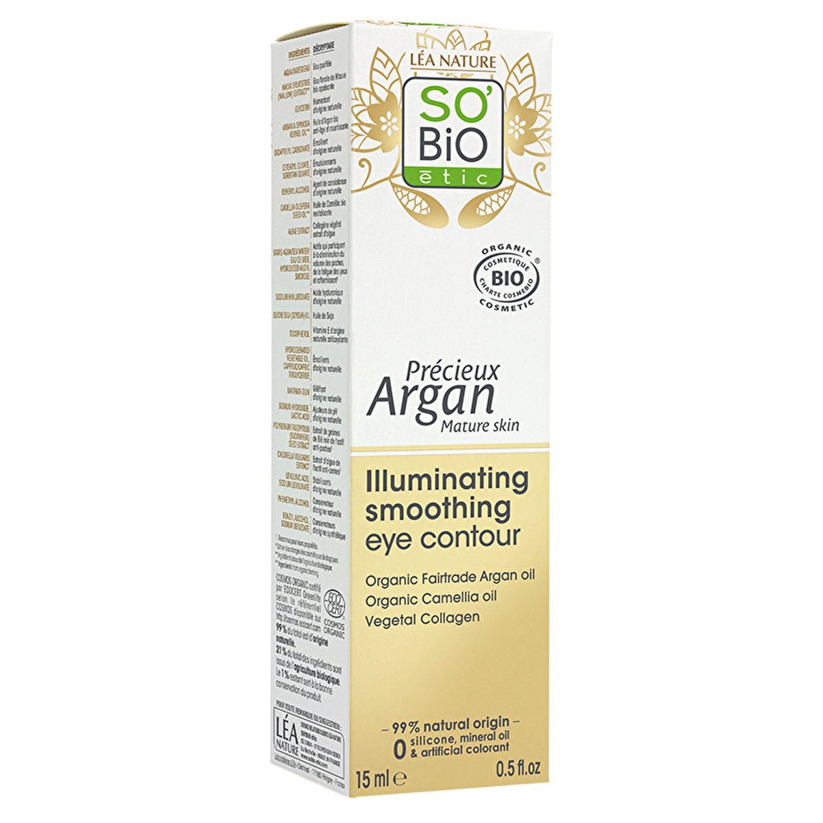 SO’BiO Argan Brightening & Smoothing Eye Cream 0.5 oz