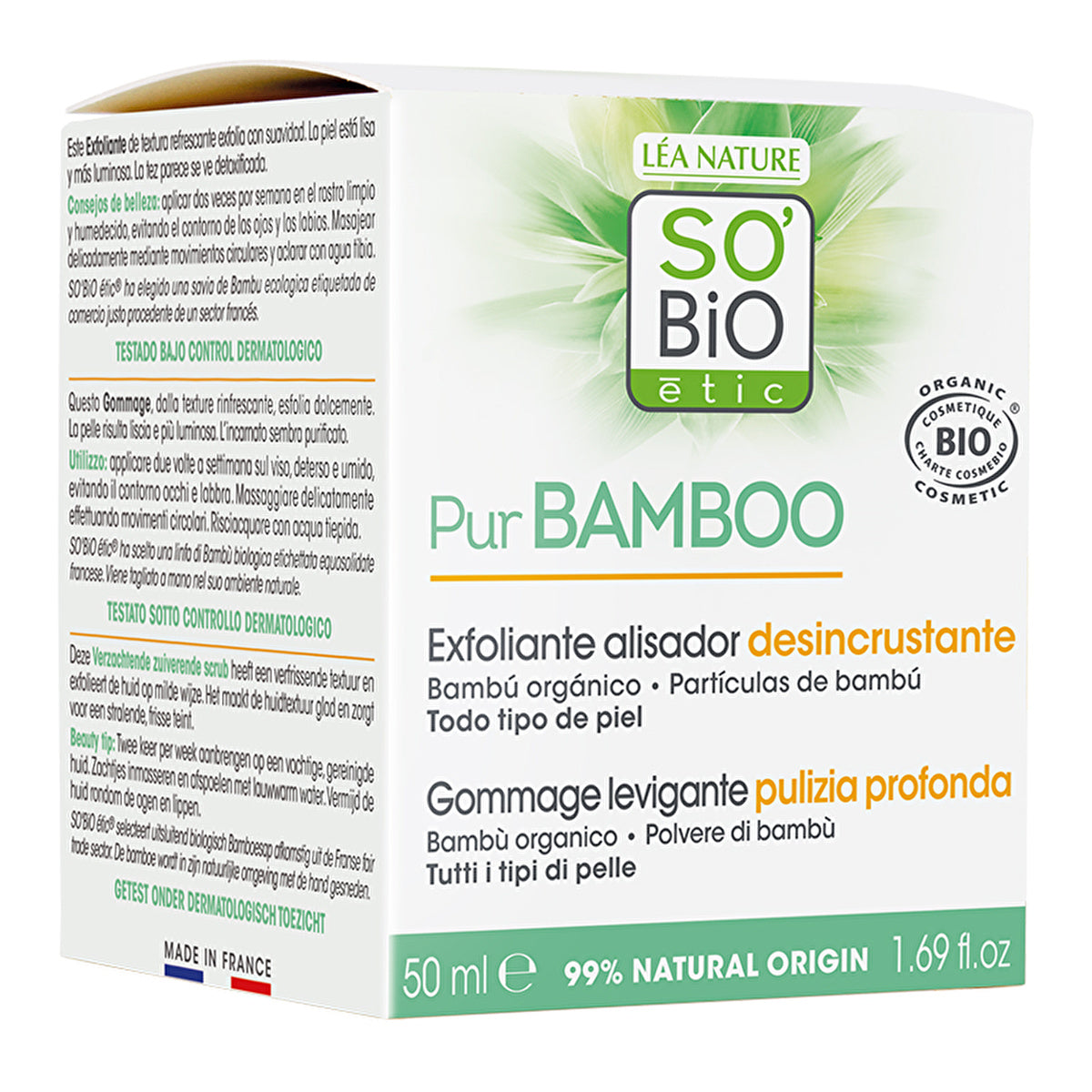 Organic Bamboo Exfoliating Scrub 50ml - Smooth Skin | SO’BiO