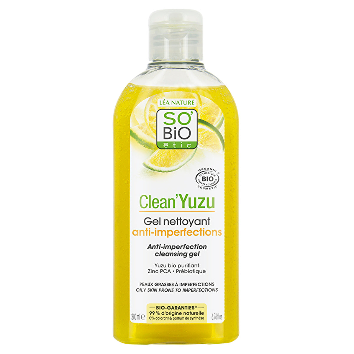 SO’BiO Cleansing Face Wash Gel 200ML - Oil Control | Natural Formula