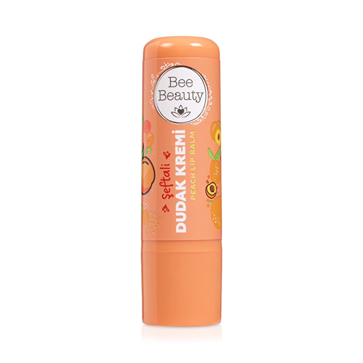 Bee Beauty Peach Lip Balm - Shea Butter & Vitamin E | Hydrating Care