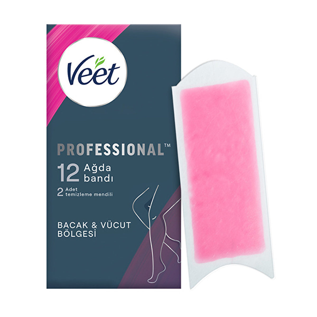 Veet Wax Strips for Normal Skin - 12 Count | Easy-Gelwax Formula - Image #2