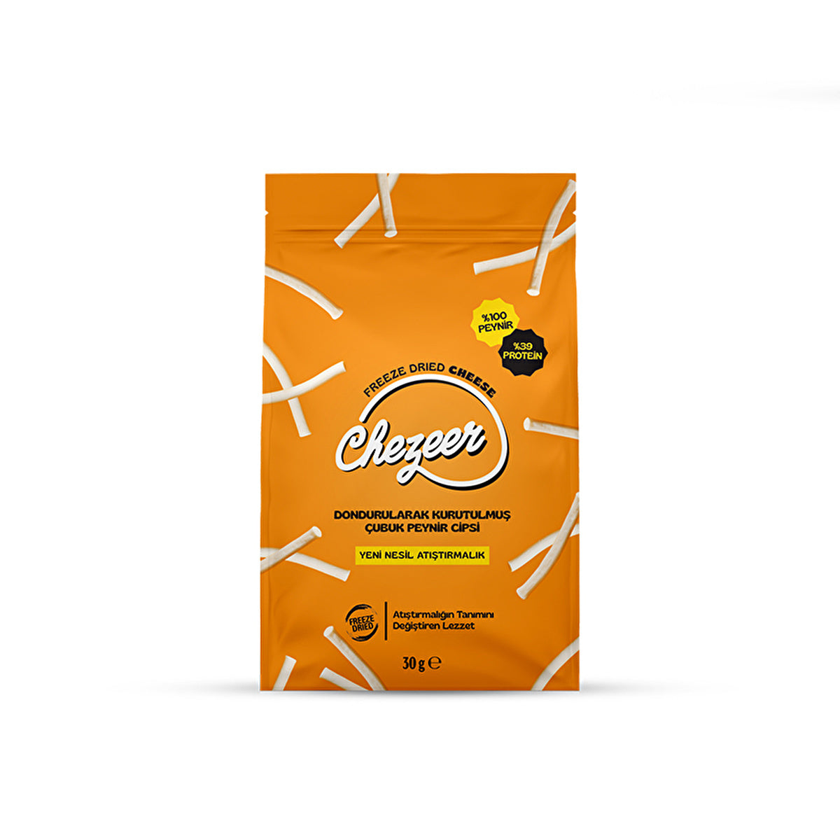 Chezeer Cheese Bar Snack 1.06 oz - High Protein | 100% Cheese