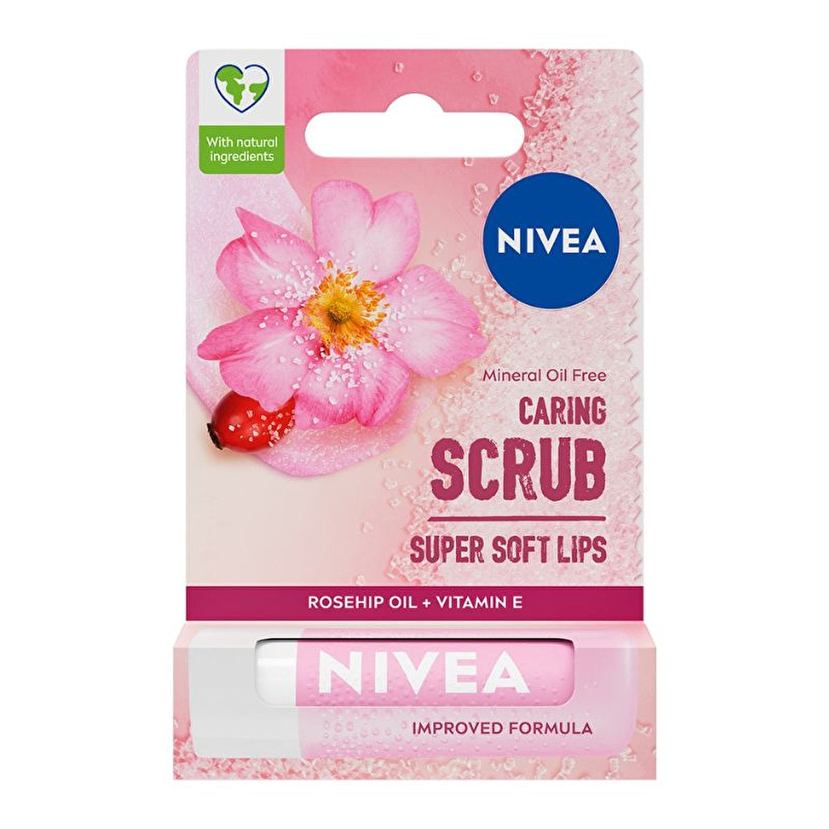 Nivea Rose Hip Oil Lip Scrub 0.17oz - Smooth Lips | Daily Care - Image #1