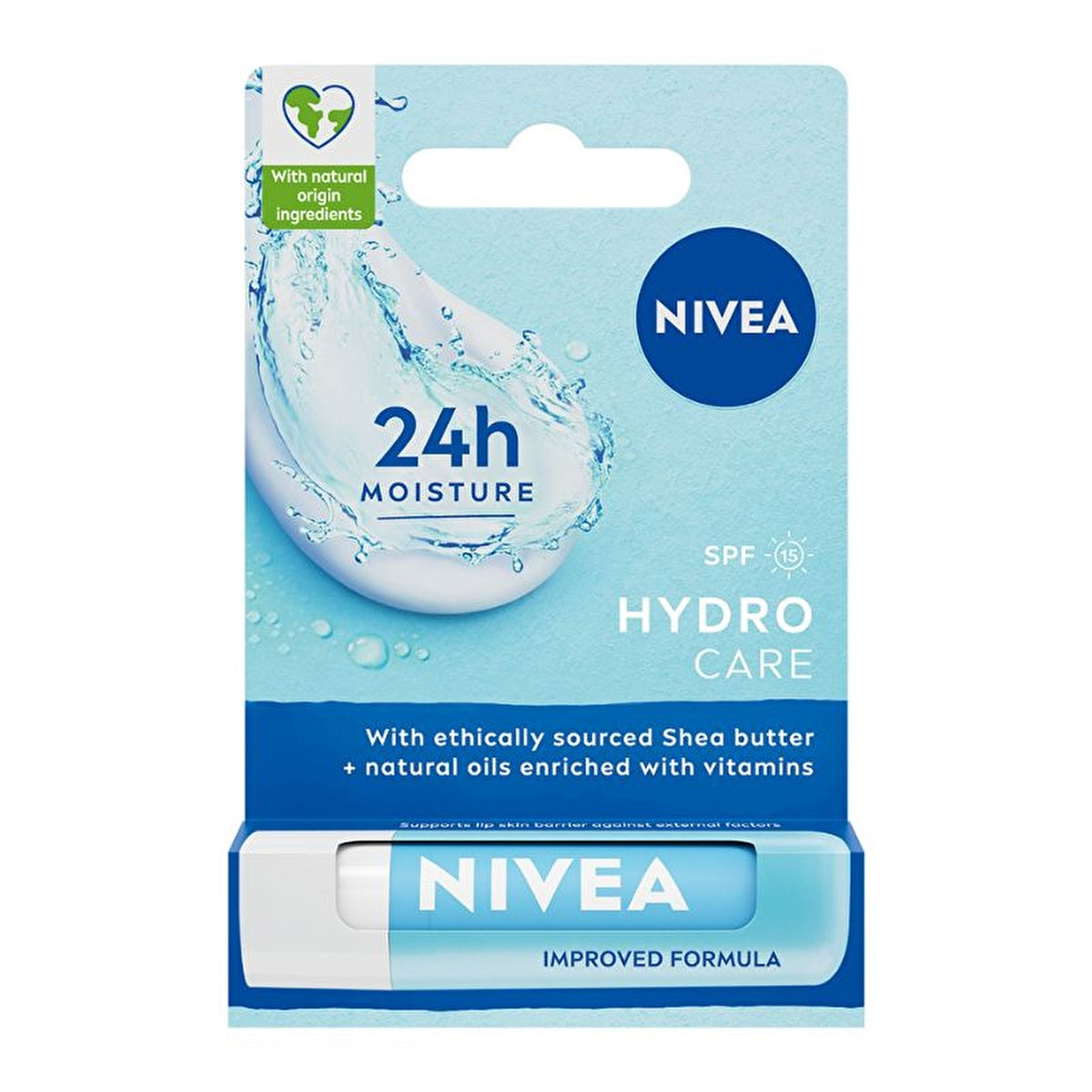 NIVEA Hydro Care Lip Balm 0.17oz - SPF 15 Moisturizer | Soft & Smooth