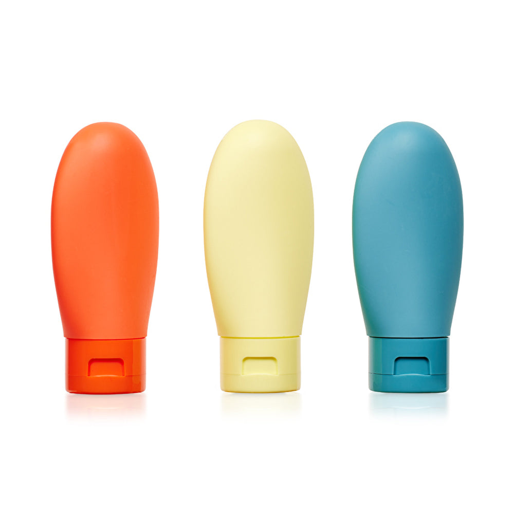 Eklips Travel Set 3-Pack Colored Bottles - Reusable | Personal Care - Image #1