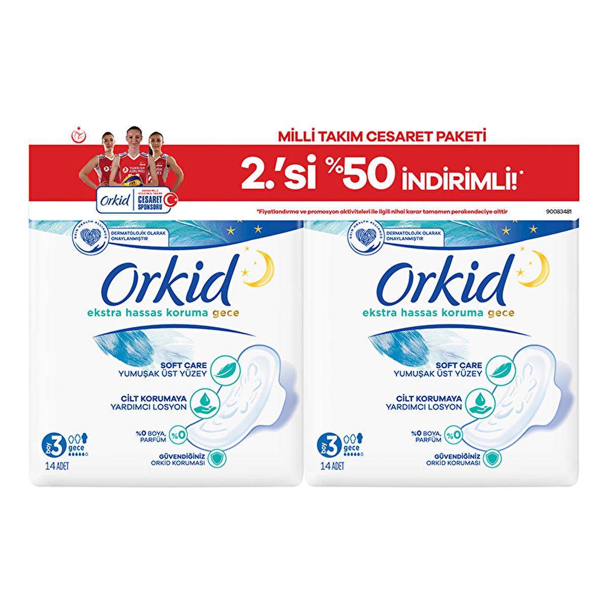 Orkid Extra Soft Night Pads - 28 Count | Gentle Protection