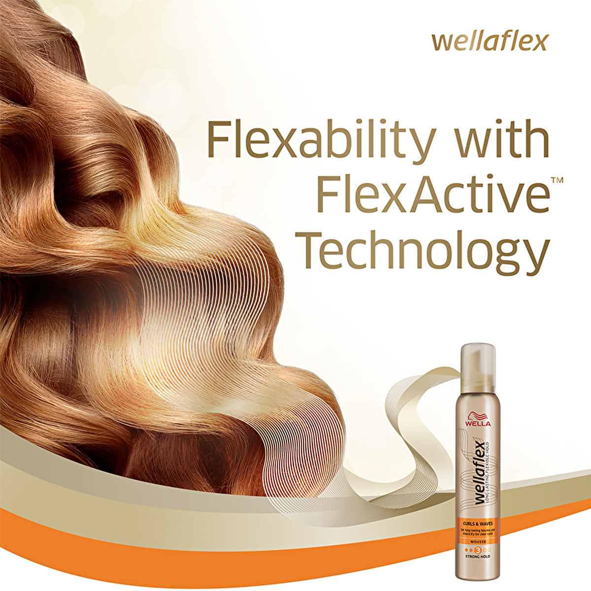 Wella Flexible Curl & Wave Hair Mousse 200ml | Long-Lasting Hold