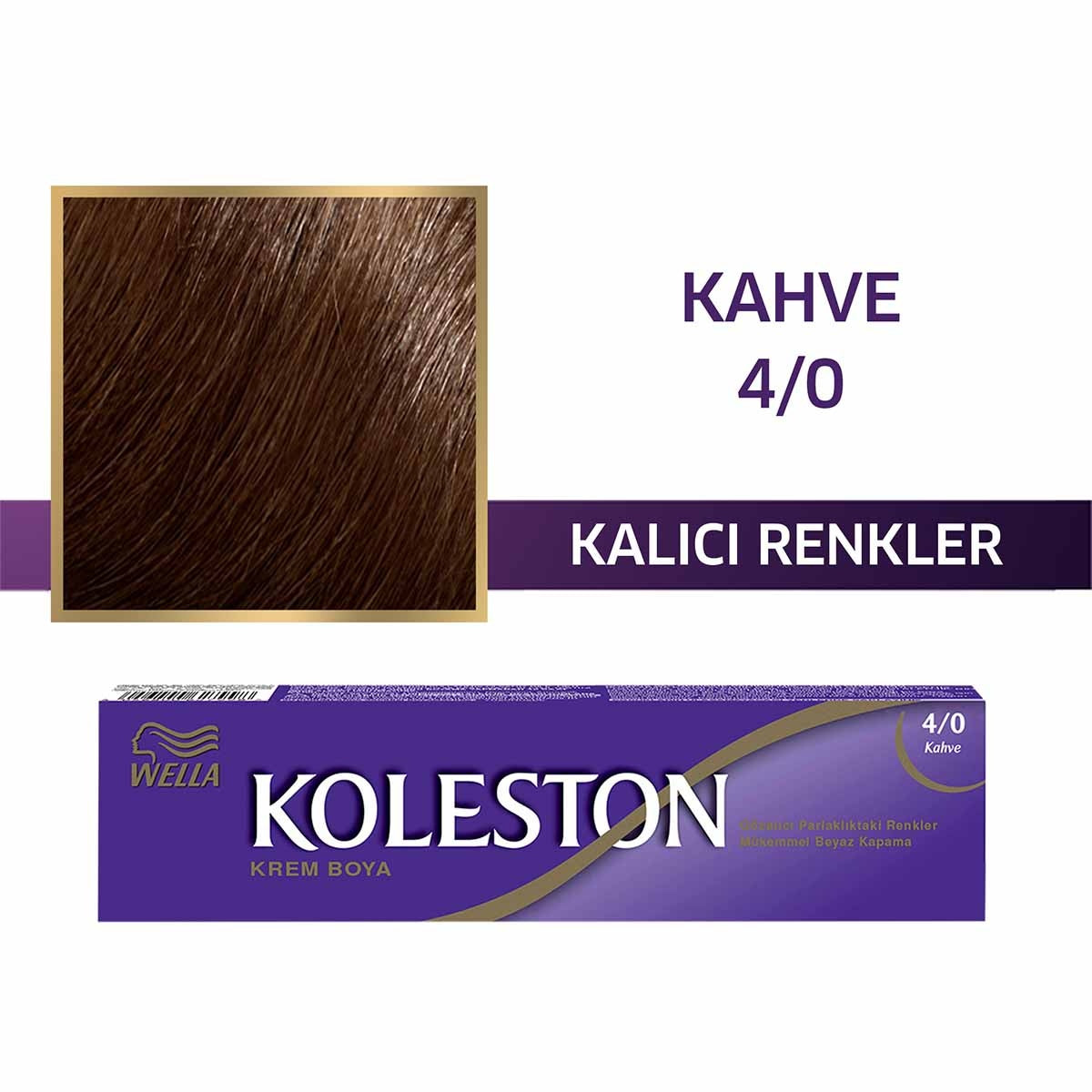 Wella Koleston Hair Color 4/0 Brown - Rich Shine | 1 Tube 50ML