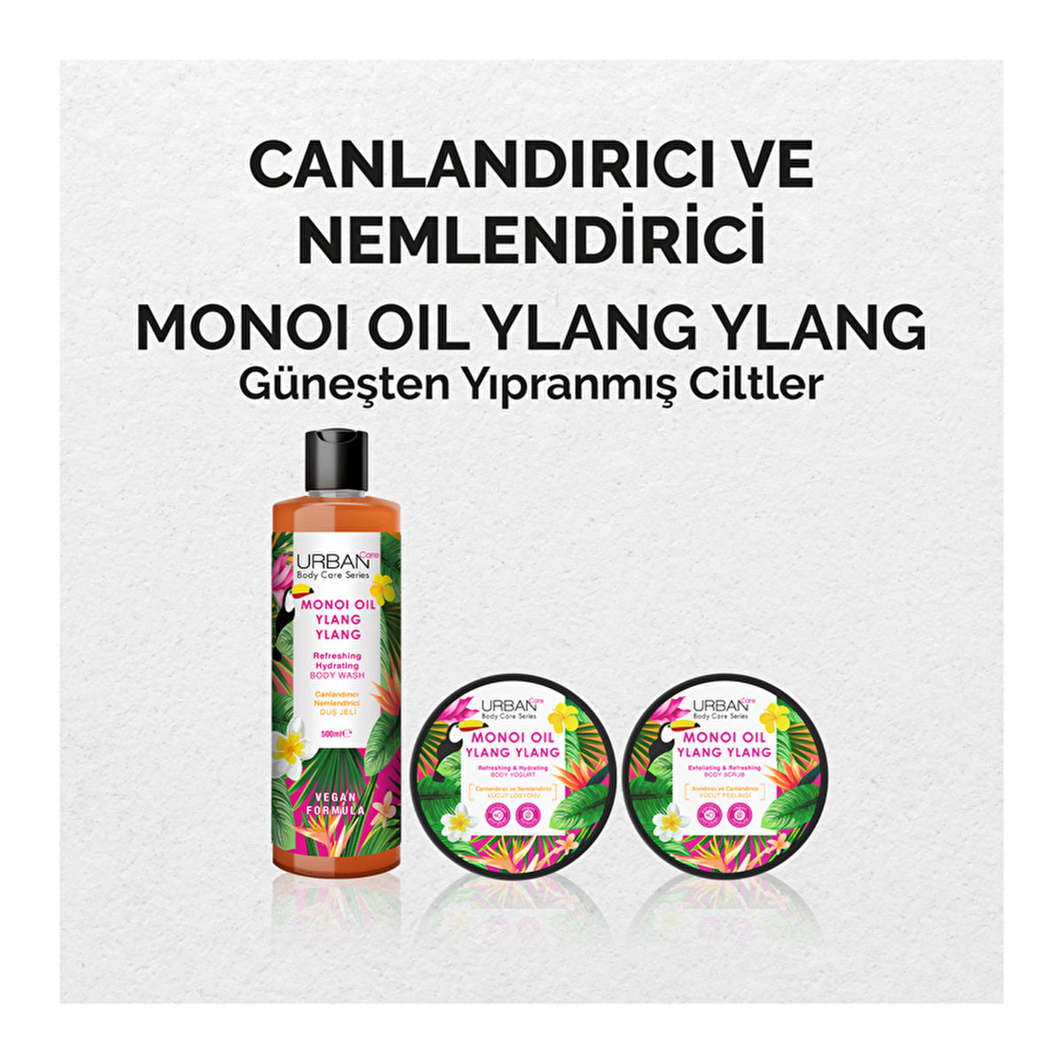 Urban Care Monoi Oil & Ylang Ylang Body Wash 500ml - Refreshing Formula