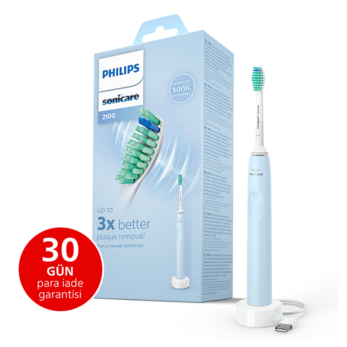 Philips Sonicare 2100 Series Sonic Toothbrush HX3651/12 - Ergonomic Design - Image #5