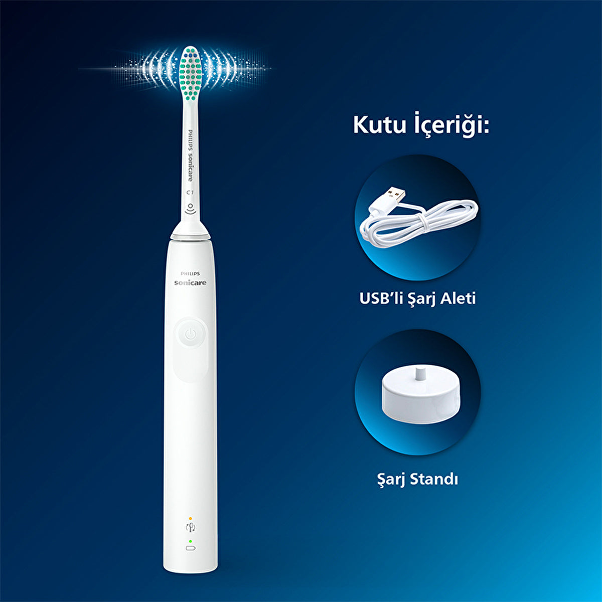 Philips Sonicare 3100 Series Sonic Toothbrush - Rechargeable | Ergonomic Design - Image #5