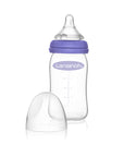 Lansinoh Glass Feeding Bottle 160ml + NaturalWave Bottle Teat Slow Flow - image 4