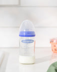 Lansinoh Glass Feeding Bottle 160ml + NaturalWave Bottle Teat Slow Flow - image 5