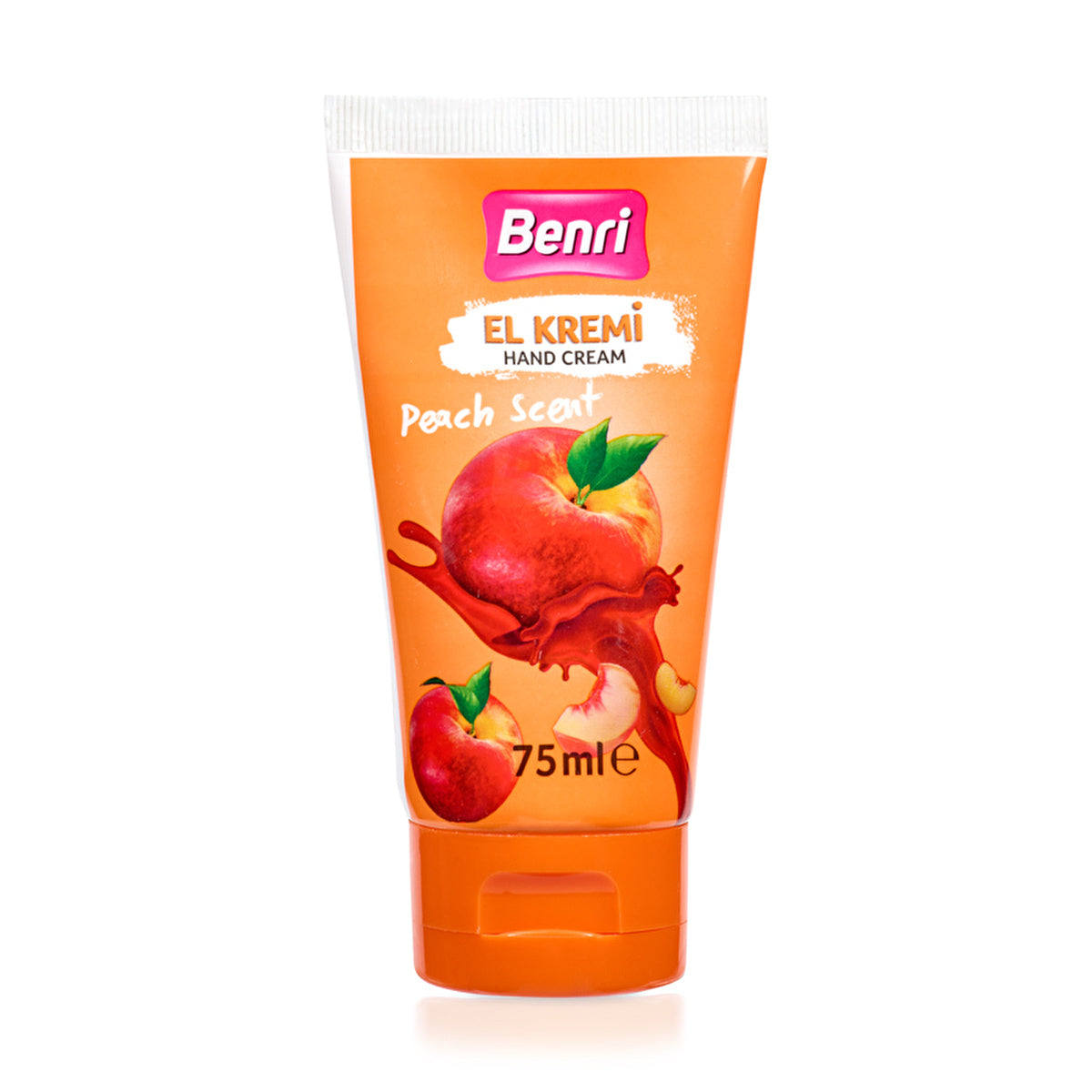 Benri Peach Scent Hand Cream 75ml - Moisturizing & Nourishing | Peach Aroma