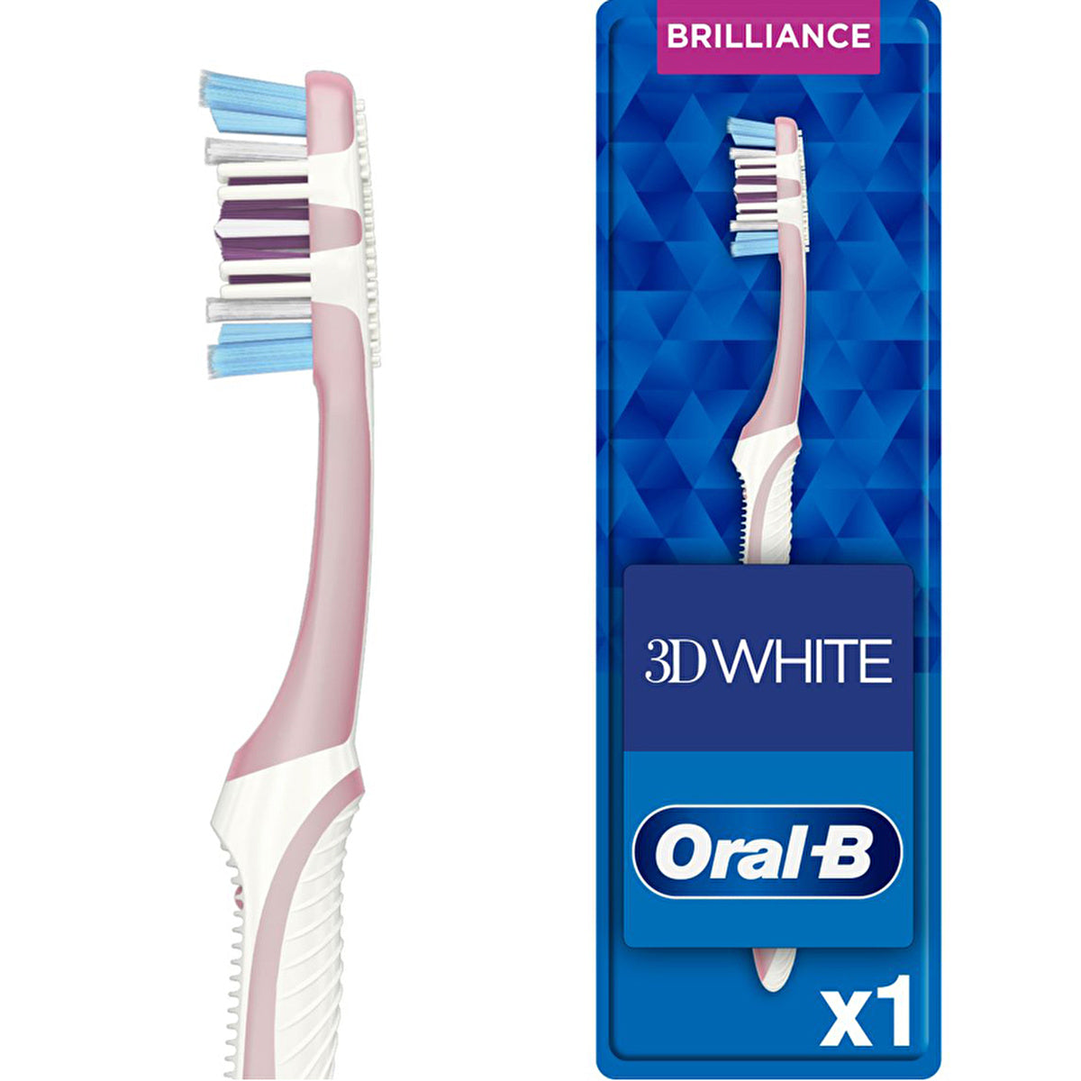 Oral-B 3D White Brilliance Toothbrush Medium - Stain Removal | Dental Care - Image #1