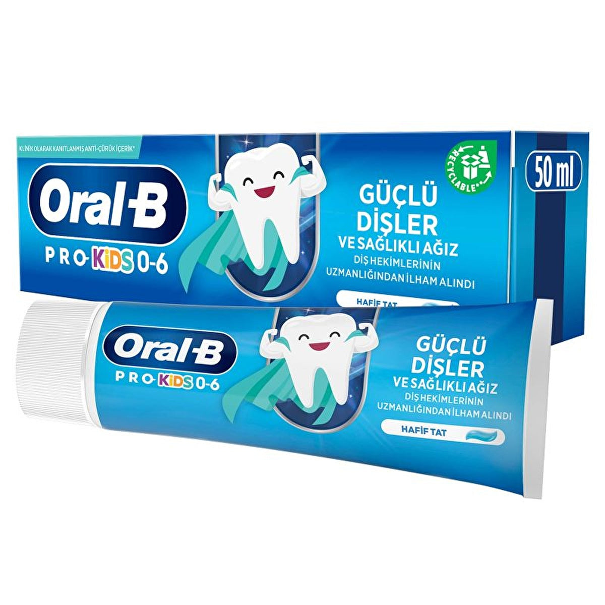 Oral-B Pro Kids Toothpaste 50ml - Pediatric Fluoride Protection | Ages 0-6 - Image #2