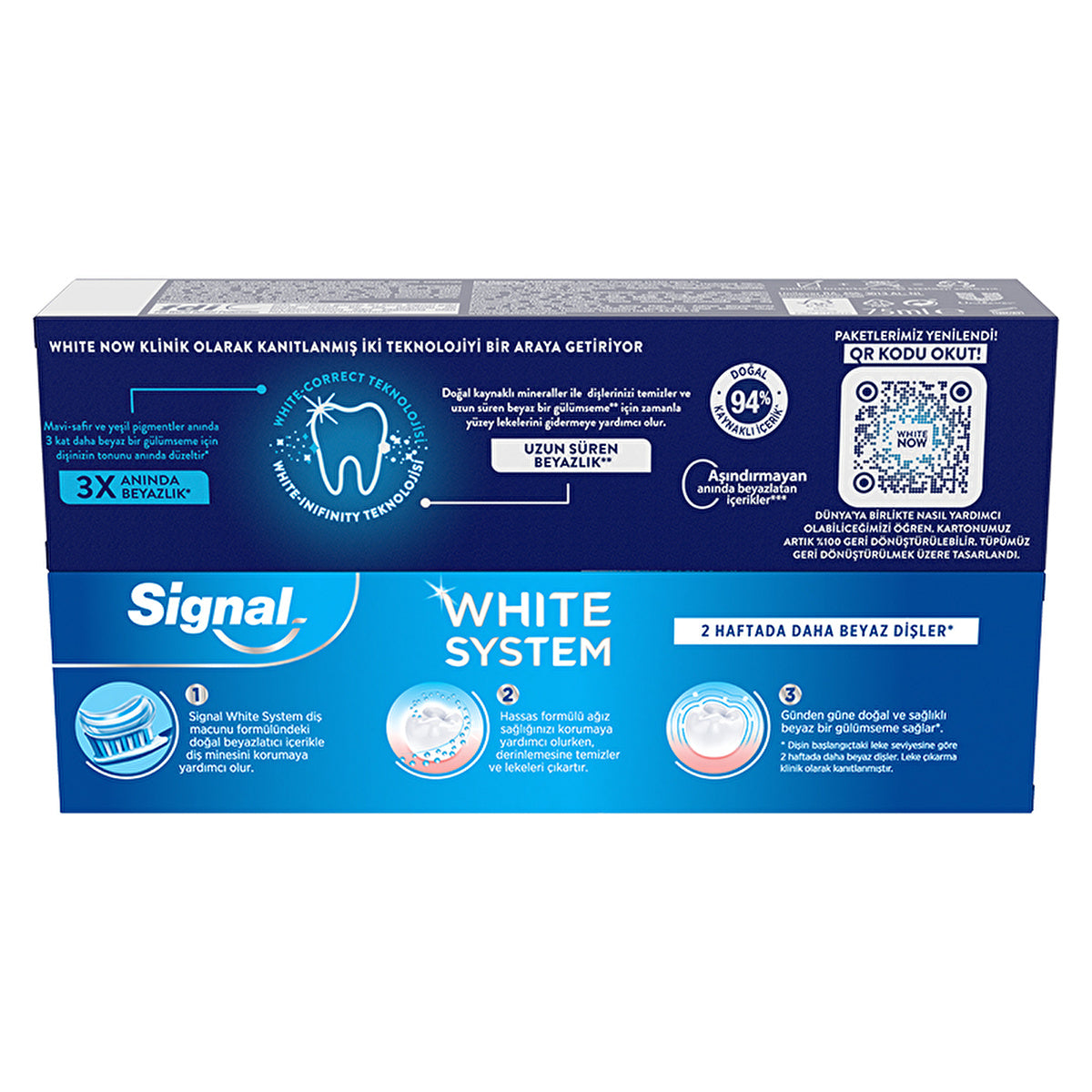 Signal White System Toothpaste - 75 ml Each | Teeth Whitening Kit - Image #1